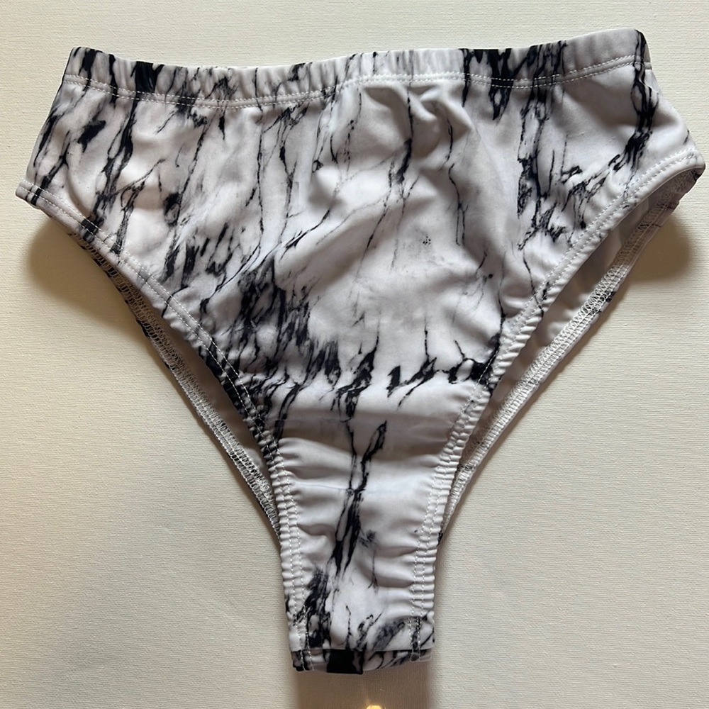 FRW White Marble High Waisted Bottoms
